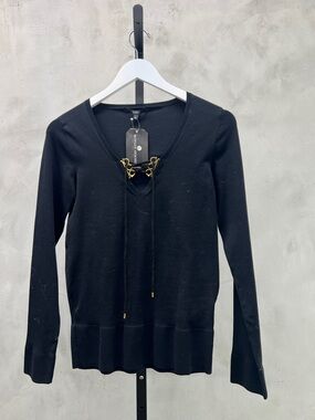 Gucci Black Long-Sleeve Knit Top